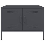 vidaXL Table basse anthracite 68x50x50 5 cm acier laminé à froid
