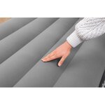 Bestway Lit gonflable floqué avec pompe à air intégrée 191x97x46 cm