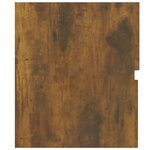 vidaXL Armoire de lavabo Chêne fumé 80x38 5x45 cm Bois d'ingénierie