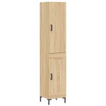 vidaXL Buffet haut Chêne sonoma 34 5x34x180 cm Bois d'ingénierie