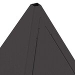 vidaXL Braise Noir 50 x 50 x 51 cm Acier laminé à froid