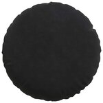 vidaXL Coussins de siège 2 Pièces Noir Ø 40 x 13 cm Velours