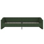 vidaXL Lit avec éclairage USB Vert foncé Tissu 90x200 cm