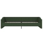 vidaXL Lit avec éclairage USB Vert foncé Tissu 90x200 cm