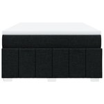 vidaXL Sommier à lattes de lit avec matelas Noir 160x200 cm Tissu