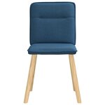 vidaXL Chaises à manger lot de 4 bleu tissu