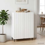 vidaXL Buffet Blanc 66 x 34 5 x 92 cm Bois d'ingénierie