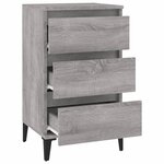 vidaXL Table de chevet sonoma gris 40x35x70 cm bois d'ingénierie