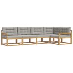vidaXL Ensemble de canapés d'extérieur 4 pc Blanc et gris clair