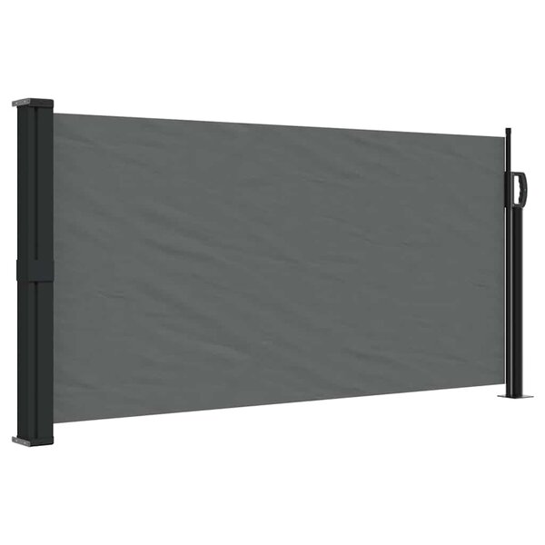vidaXL Store latéral rétractable Anthracite 100 x 500 cm