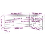vidaXL Tête de lit de rangement Gris béton 135 cm Bois d'ingénierie