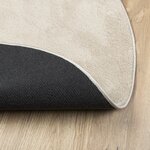 vidaXL Tapis Beige 100x200 cm Polyester Antidérapant