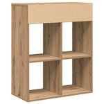 vidaXL Bibliothèque chêne artisanal 66x31x80 cm bois d'ingénierie