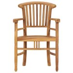 vidaXL Ensemble de salle à manger de jardin 3 Pièces Bois de teck solide