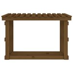 vidaXL Support de bois de chauffage Marron miel 108x64 5x77cm Bois pin