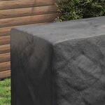 vidaXL Housse pour mobilier d'extérieur Noir 130 x 80 x 70 cm 600D