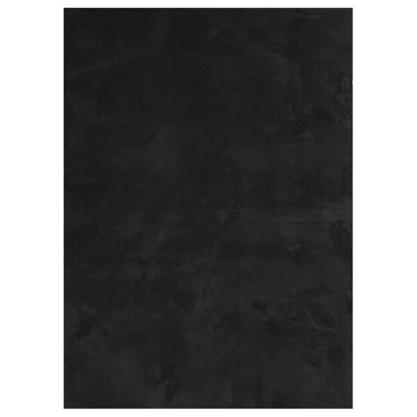 vidaXL Tapis HUARTE à poils courts doux et lavable noir 160x230 cm