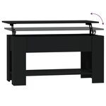 vidaXL Table basse Noir 101x49x52 cm Bois d'ingénierie