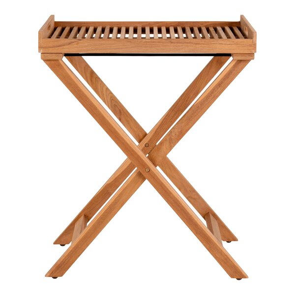 Table à plateau en teck naturel 60 x 40 x 70 cm