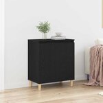 vidaXL Buffet Noir 60 x 35 x 70 cm Bois d'ingénierie