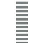 vidaXL Store zèbre gris foncé largeur du tissu 35 9 cm polyester