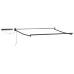 vidaXL Cadre de store rétractable électrique Anthracite 3 5 x 2 5 m