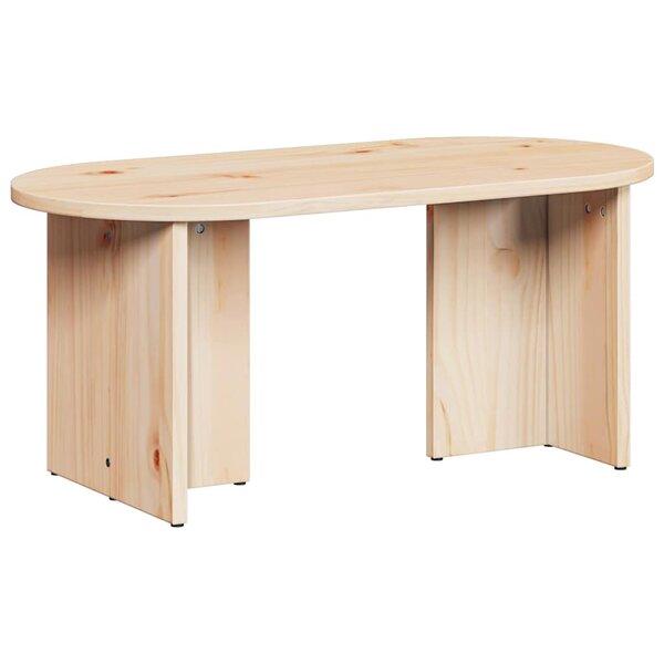vidaXL Table basse Naturel 80 x 39 5 x 35 cm Bois de pin massif