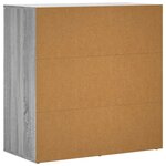 vidaXL Buffet sonoma gris 79x38x80 cm bois d'ingénierie