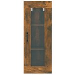 vidaXL Armoire murale suspendue Chêne fumé 34 5x34x90 cm