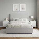 vidaXL Cabinet de chevet 2 pc Blanc 43 x 34 5 x 50 cm