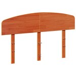 vidaXL Tête de lit cire marron 135 cm bois massif de pin