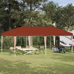 vidaXL Tente de fête pop-up 575 x 290 x 245 cm Terre cuite