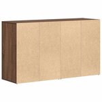 vidaXL Buffet Chêne marron 120 x 36 x 69 cm Bois d'ingénierie