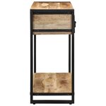 vidaXL Table console 100x35x75 cm bois de manguier massif brut