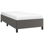 vidaXL Cadre de lit sans matelas gris 90x200 cm similicuir