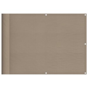 vidaXL Écran de balcon taupe 75x800 cm 100  polyester oxford