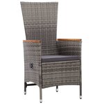 Salon de jardin meuble d'extérieur ensemble de mobilier 9 pièces avec coussins résine tressée gris 02_0018090