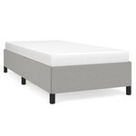 vidaXL Cadre de lit sans matelas gris clair 80x200 cm tissu