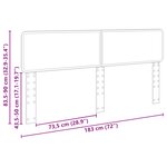 vidaXL Tête de lit Chêne noir 180 cm Bois d'ingénierie