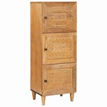 vidaXL Haut Armoire avec étagère Marron clair 40 x 33 x 110 cm