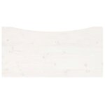 vidaXL Dessus de bureau blanc 110x55x2 5 cm bois massif de pin