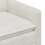vidaXL Ensemble de Canapés 2 Pièces Crème Polyester