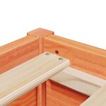 vidaXL Cadre de lit sans matelas cire marron 90x200 cm bois pin massif