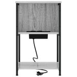 vidaXL Cabinet de chevet Gris Sonoma 38 x 31 x 61 cm Bois d'ingénierie