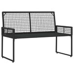 vidaXL Ensemble de meubles d'extérieur 4 Pièces Noir et blanc crème