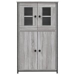 vidaXL Buffet haut sonoma gris 62x32x106 5 cm bois d'ingénierie