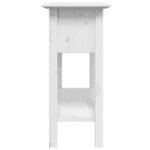 vidaXL Table console BODO blanc 91x35x74 cm bois de pin massif