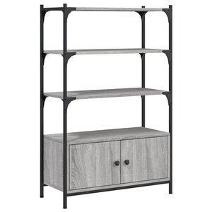 vidaXL Bibliothèque à 3 niveaux sonoma gris 70x30x109 5 cm