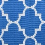 vidaXL Tapis d'extérieur ARAKIL Bleu et Blanc 400 × 300 cm