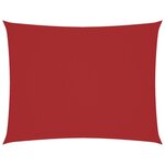 vidaXL Voile de parasol tissu oxford rectangulaire 2x3 5 m rouge